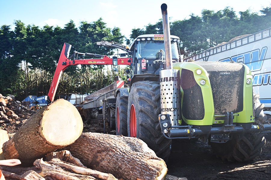 Contract wood chipping