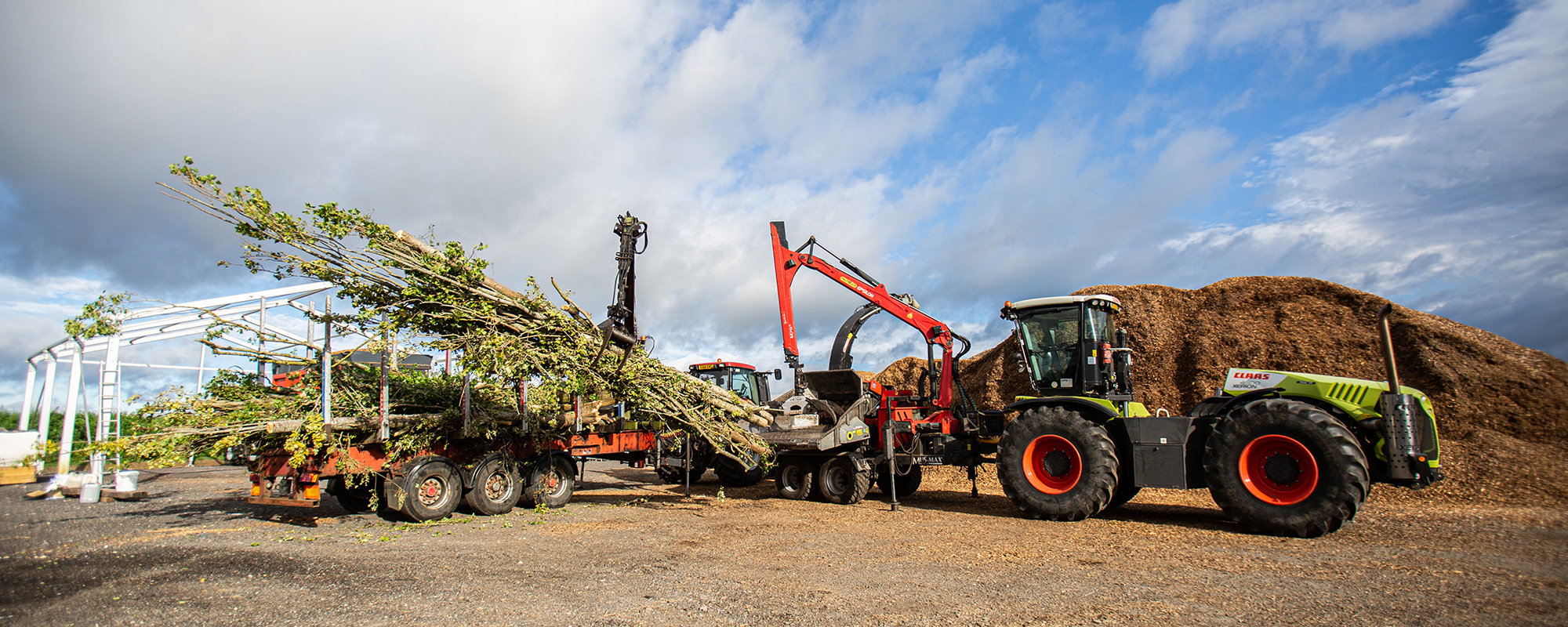 Contract wood chipping