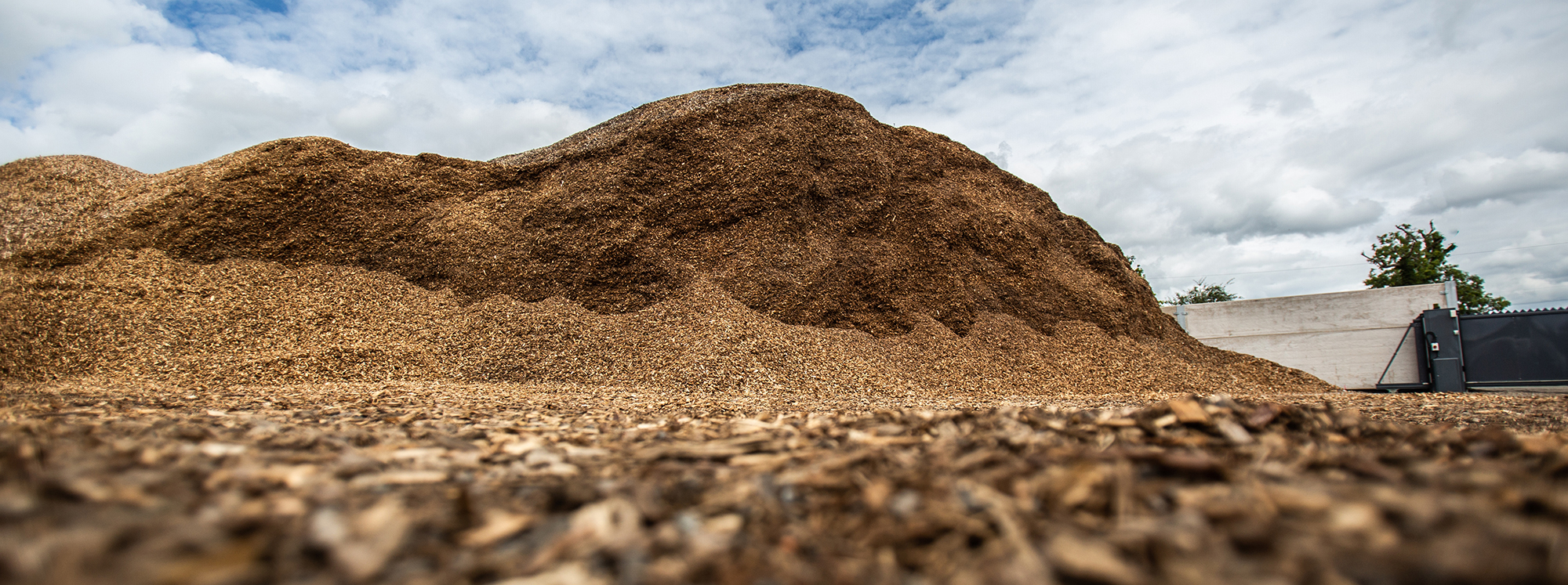 Woodchip landscaping